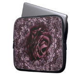 Rose Mandala Laptopschutzhülle (Vorderseite Links)