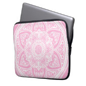 Rose Mandala Laptopschutzhülle (Vorderseite Links)
