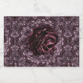 Rose Mandala Lebensmitteletikett (Einzelnes Label)