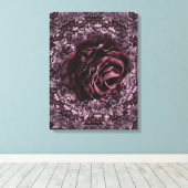 Rose Mandala Leinwanddruck (Insitu (Holzboden))
