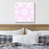 Rose Mandala Leinwanddruck (Insitu (Schlafzimmer))