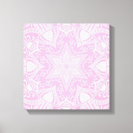 Rose Mandala Leinwanddruck (Vorderseite)