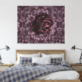 Rose Mandala Leinwanddruck (Insitu (Schlafzimmer))