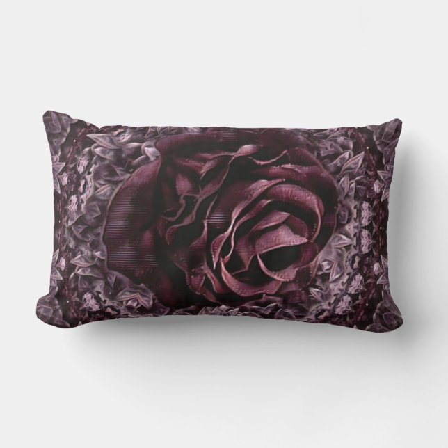 Rose Mandala Lendenkissen (Vorderseite)