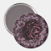 Rose Mandala Magnet (Vorderseite/Rückseite)