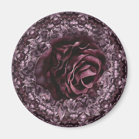 Rose Mandala Magnet (Vorne)