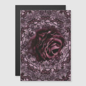 Rose Mandala Magneteinladung (Vorne/Hinten)