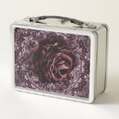 Rose Mandala Metall Brotdose (Rückseite)