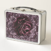 Rose Mandala Metall Brotdose (Vorderseite)