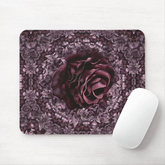 Rose Mandala Mousepad (Mit Mouse)