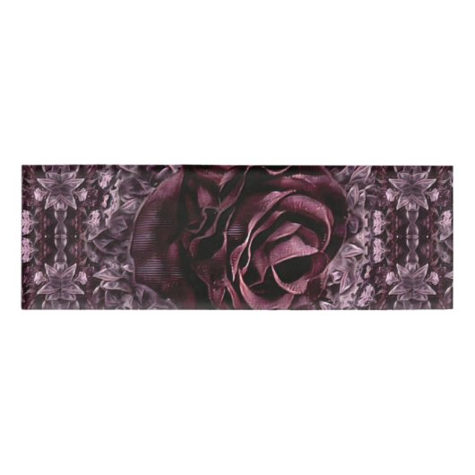 Rose Mandala Namenschild (Vorderseite)