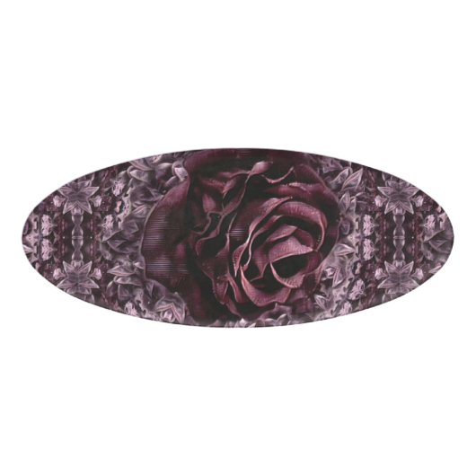 Rose Mandala Namenschild (Vorderseite)