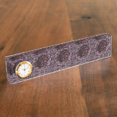 Rose Mandala Namensplakette (Seite)