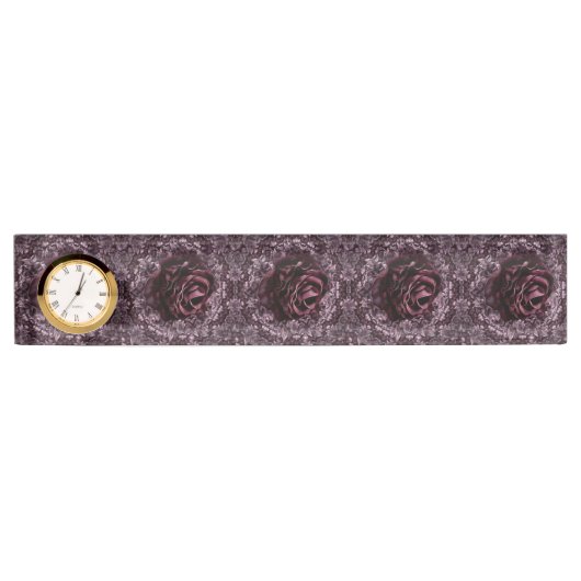 Rose Mandala Namensplakette (Vorderseite)