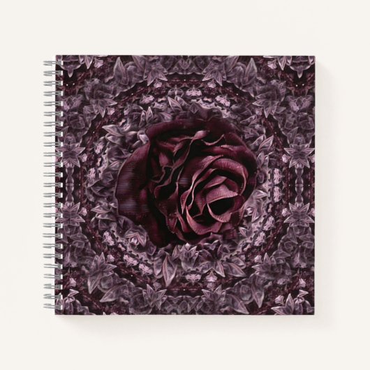 Rose Mandala Notizblock (Vorderseite)