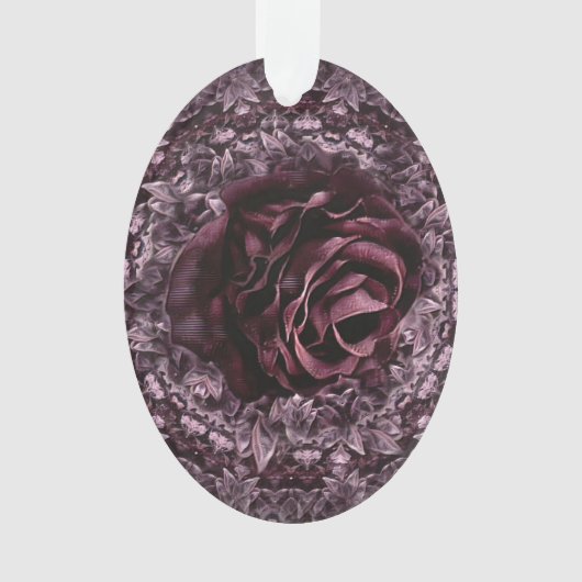 Rose Mandala Ornament (Vorderseite)