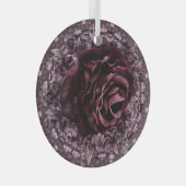 Rose Mandala Ornament Aus Glas (Vorderseite Rechts)