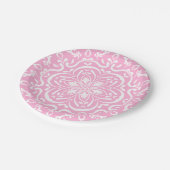 Rose Mandala Pappteller (Schrägansicht)