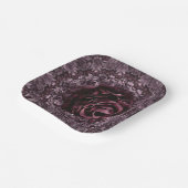 Rose Mandala Pappteller (Gewinkelt)