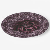 Rose Mandala Pappteller (Schrägansicht)