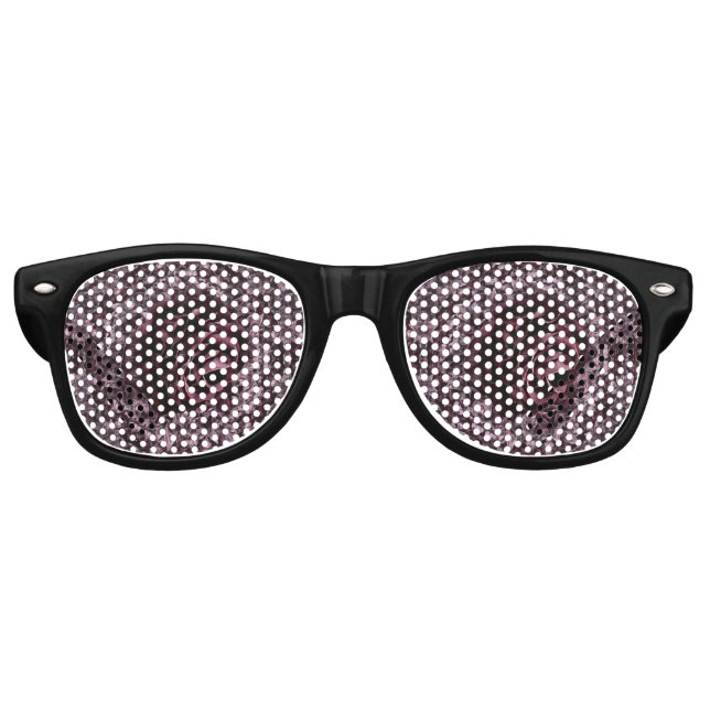 Rose Mandala Partybrille (Vorderseite)