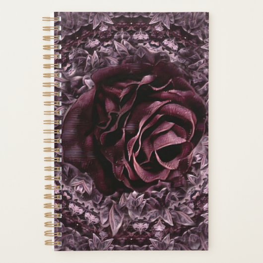 Rose Mandala Planer (Vorderseite)