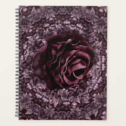 Rose Mandala Planer (Vorderseite)