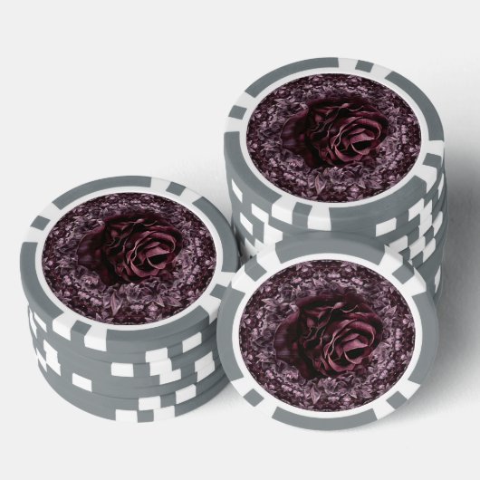 Rose Mandala Pokerchips (Stapel)