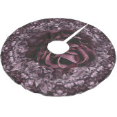 Rose Mandala Polyester Weihnachtsbaumdecke (Schrägansicht)