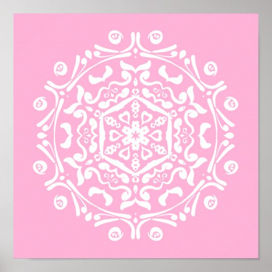 Rose Mandala Poster (Vorne)