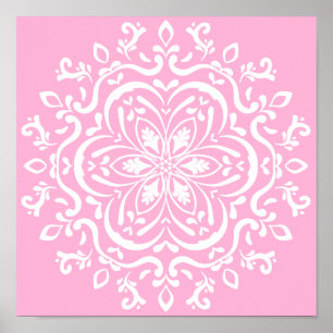 Rose Mandala Poster