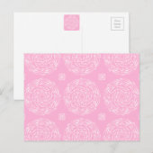 Rose Mandala Postkarte (Vorne/Hinten)