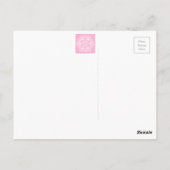 Rose Mandala Postkarte (Rückseite)