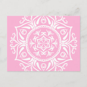 Rose Mandala Postkarte