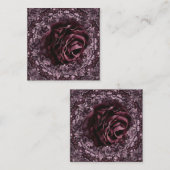 Rose Mandala Quadratische Visitenkarte (Vorne/Hinten)