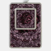 Rose Mandala Rahmen-Ornament Silber (Vorderseite)