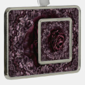 Rose Mandala Rahmen-Ornament Silber (Rechts)