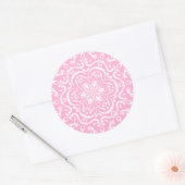 Rose Mandala Runder Aufkleber (Umschlag)