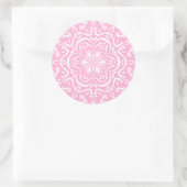 Rose Mandala Runder Aufkleber (Tasche)