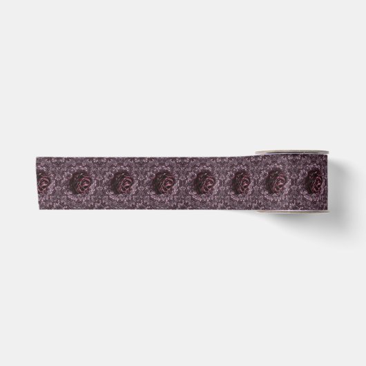 Rose Mandala Satinband (Vorderseite)