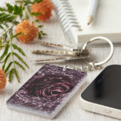 Rose Mandala Schlüsselanhänger (Vorderseite rechts)