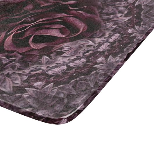 Rose Mandala Schneidebrett (Ecke)