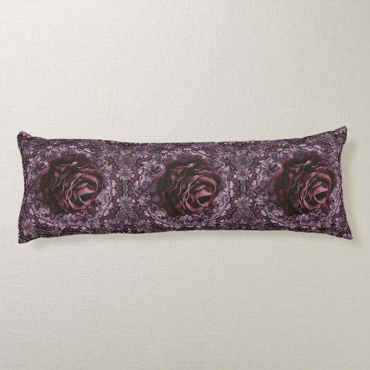 Rose Mandala Seitenschläferkissen (Rückseite)