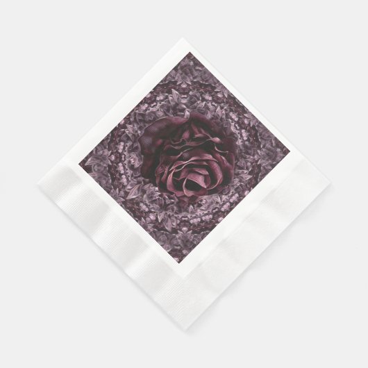 Rose Mandala Serviette (Ecke)