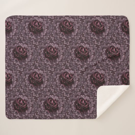 Rose Mandala Sherpadecke (Vorderseite (Horizontal))