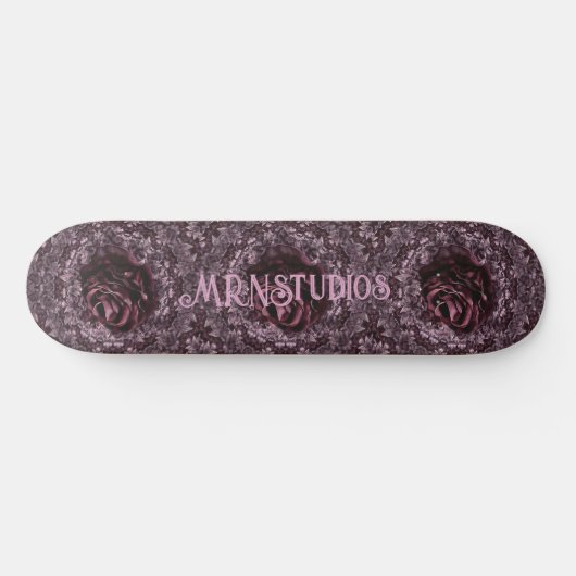 Rose Mandala Skateboard (Horizontal)