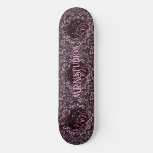 Rose Mandala Skateboard (Vorderseite)