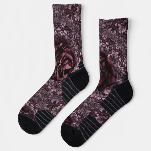 Rose Mandala Socken (Links)