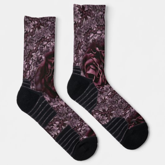 Rose Mandala Socken (Rechts)