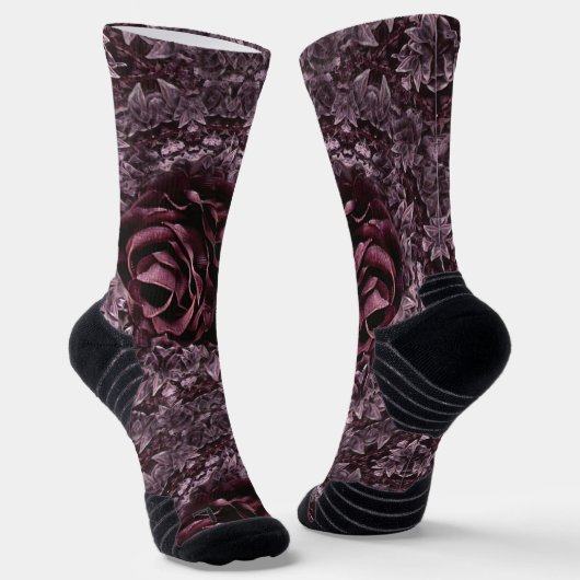 Rose Mandala Socken (Gewinkelt)